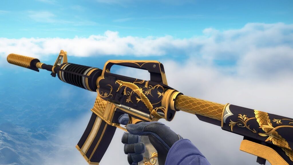 cool csgo skins M4A1-S- Golden Coil